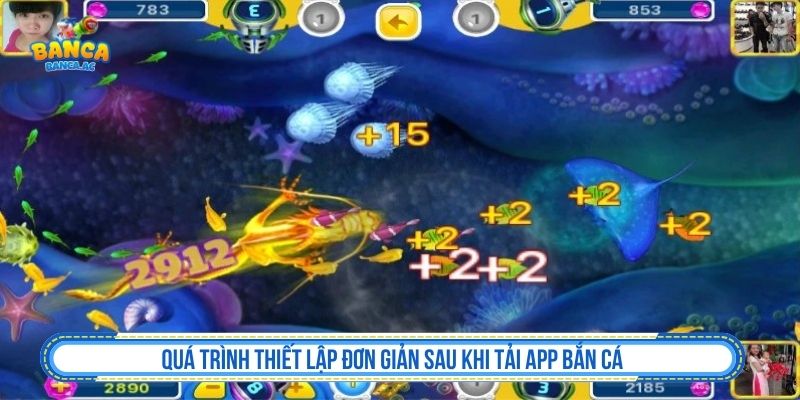 Thiết lập ban đầu sau khi tải app bắn cá
